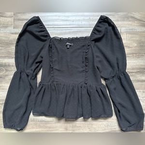 Express Black Blouse
